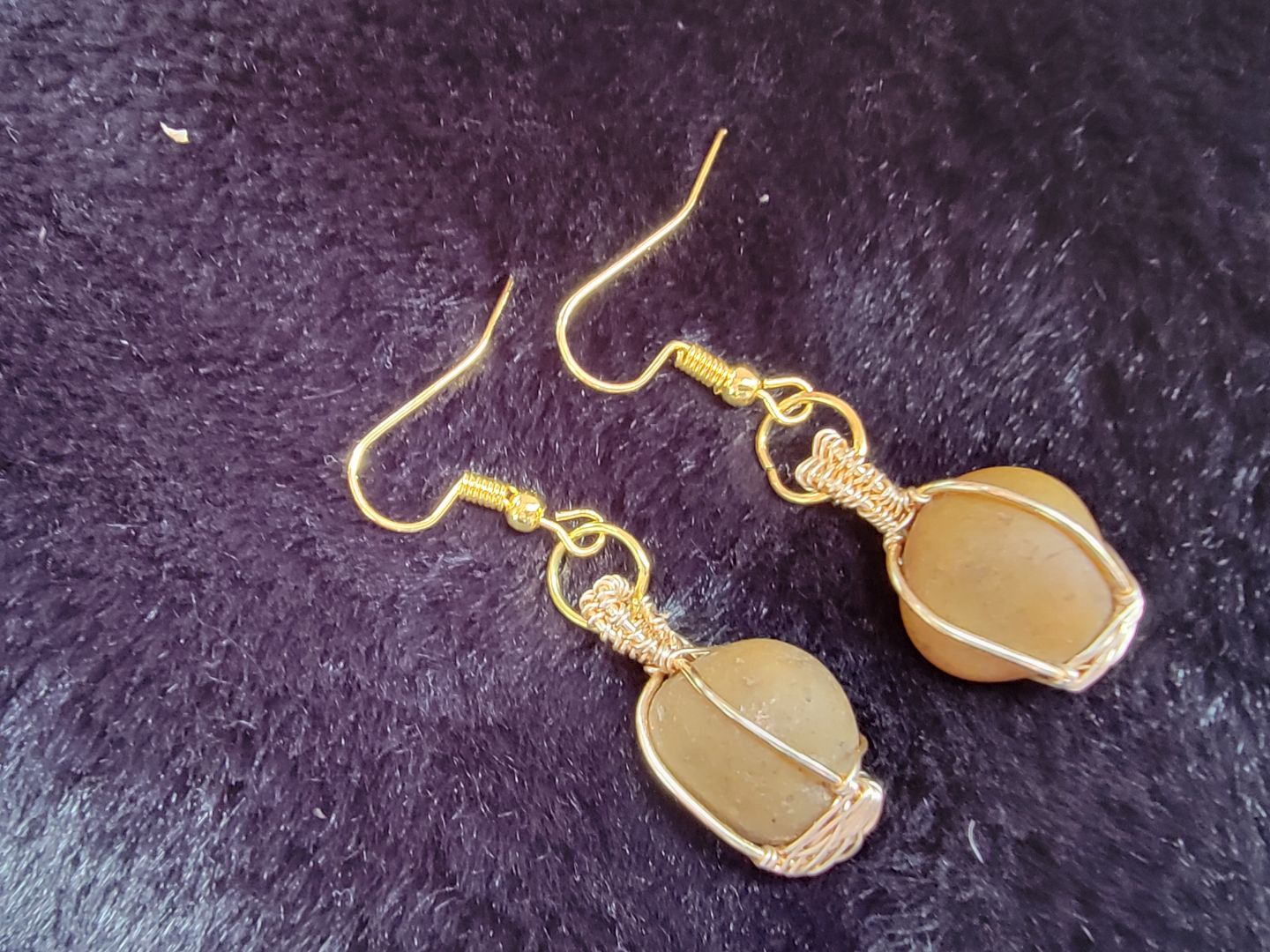 Golden Yellow Jasper Earrings