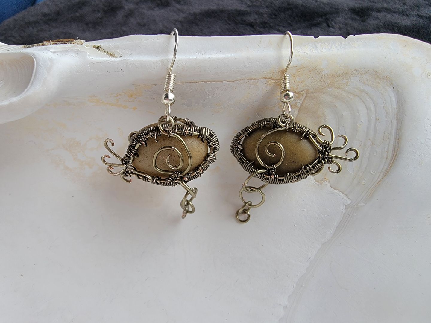 Quartzite Eye Earrings